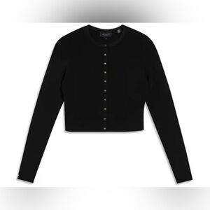 Ted Baker London Black Cropped Buttoned Cardigan - Size 1